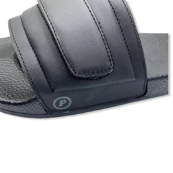 Pastry Adult Black Recovery Customizable XXL Slip On Slides Shoes - Picture 3 of 8